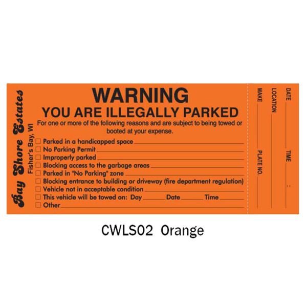 CUSTOM Orange Warning Labels Thumbnail