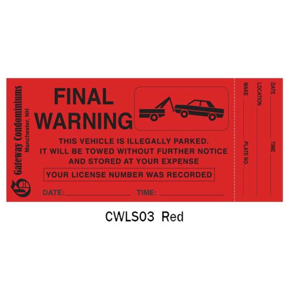 CUSTOM Red Warning Labels Thumbnail