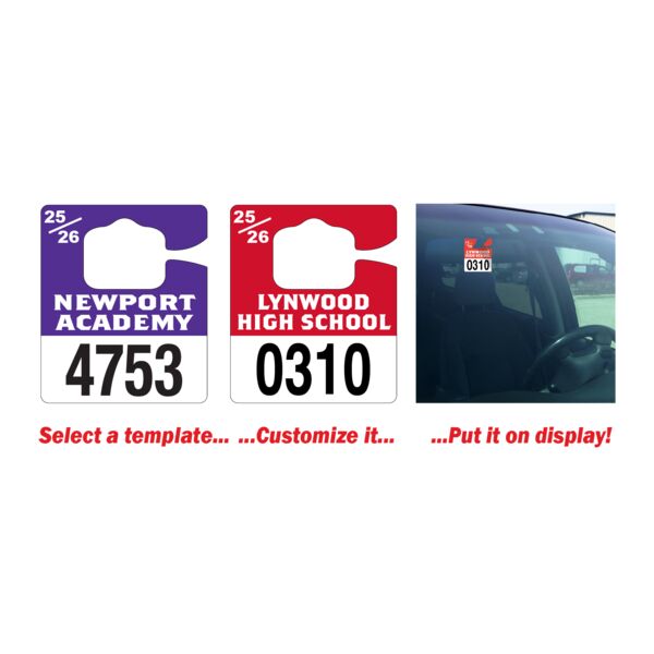 Mini Hang Tag Parking Permit Thumbnail