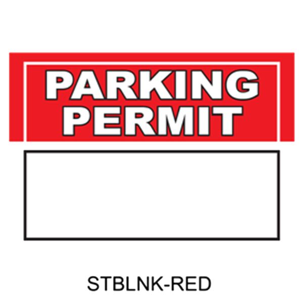 Write-On Blank Parking Permits Thumbnail